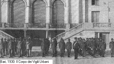 Bari 1930: il Corpo dei Vigili Urbani