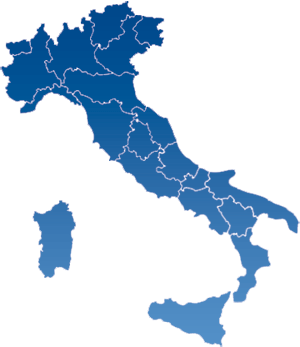 Cartina dell'Italia