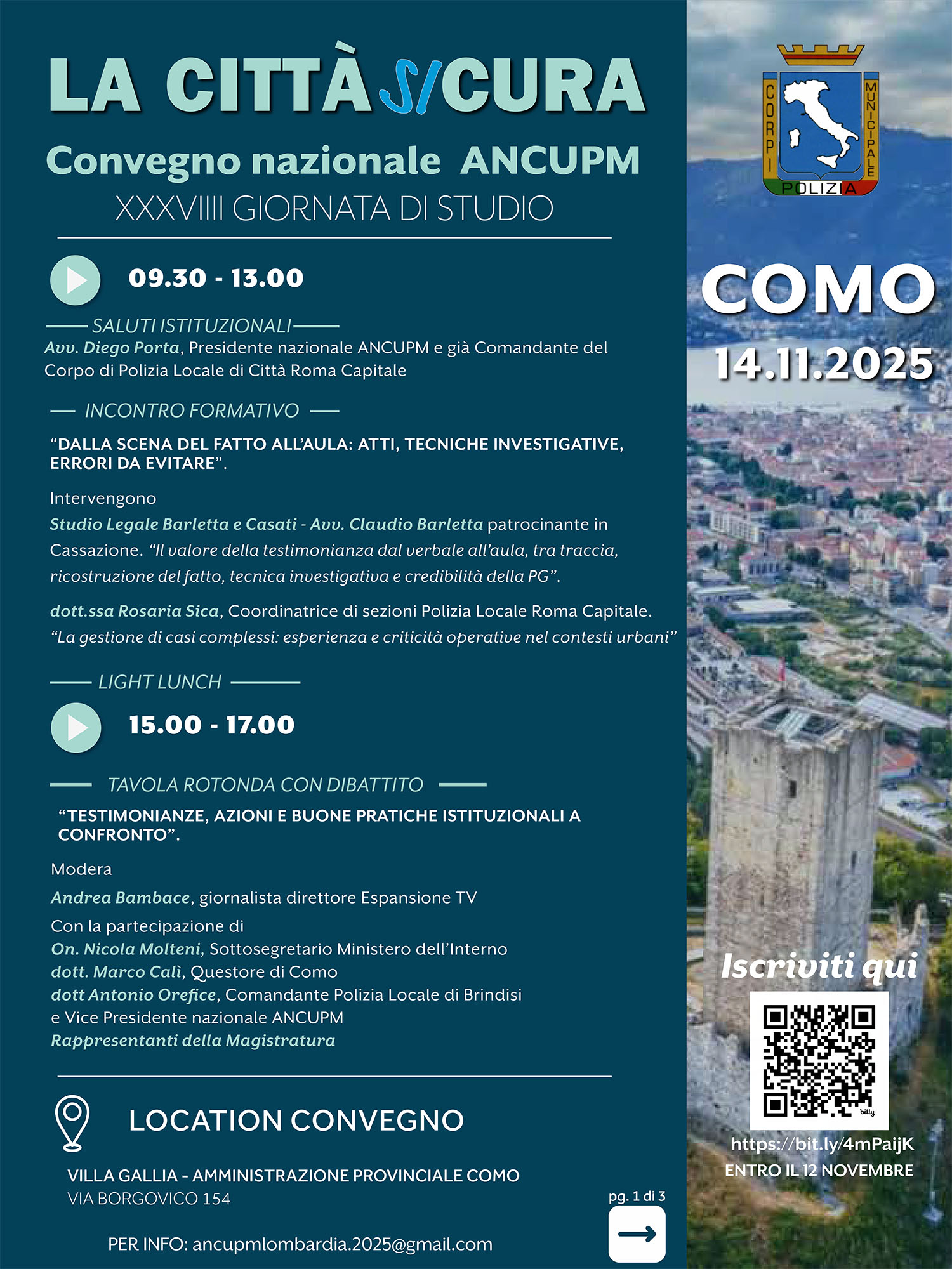 COMO CITT SICURA 14NOVEMBRE 2025