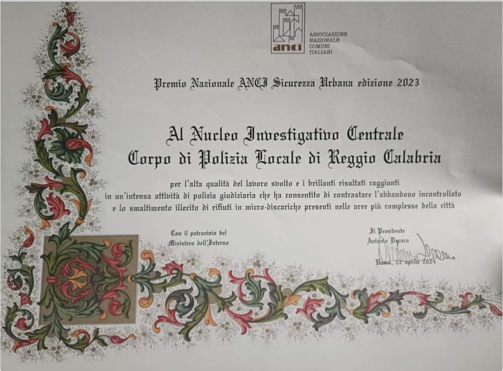 Reggio premio ANCI
